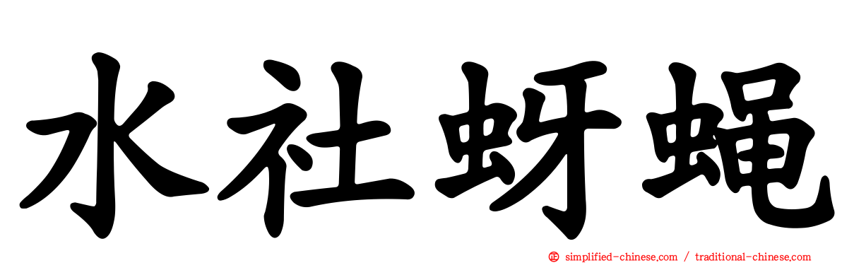 水社蚜蝇