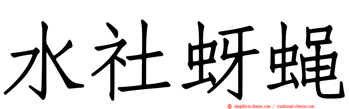 水社蚜蝇
