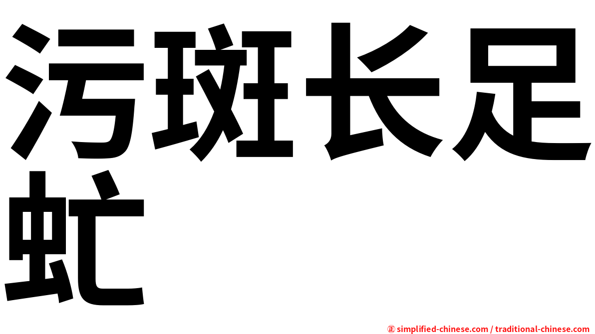 污斑长足虻