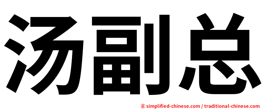 汤副总