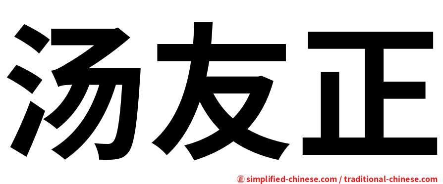 汤友正