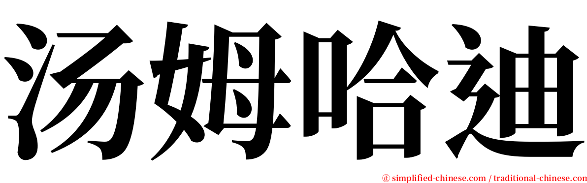 汤姆哈迪 serif font