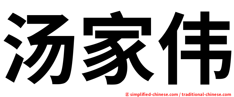 汤家伟