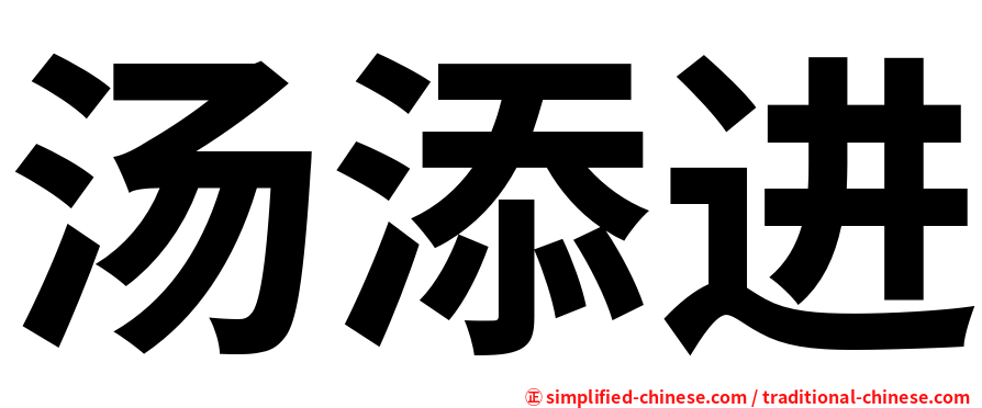 汤添进