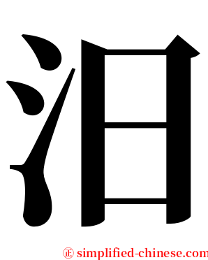 汨 serif font