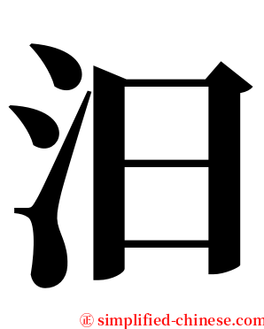 汩 serif font