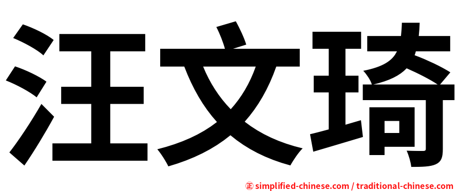 汪文琦