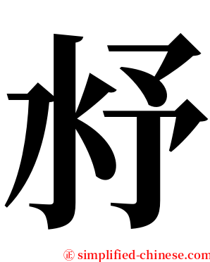 沀 serif font