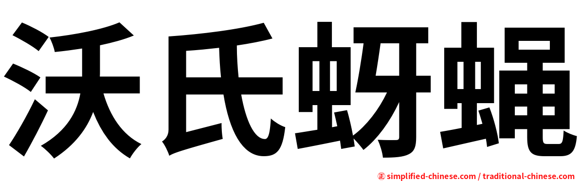 沃氏蚜蝇