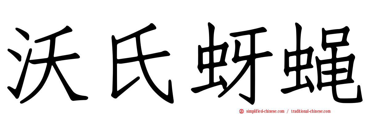 沃氏蚜蝇