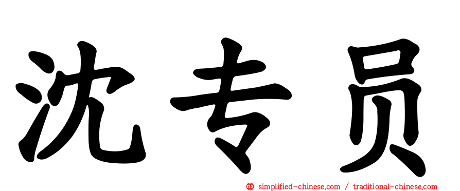 沈专员