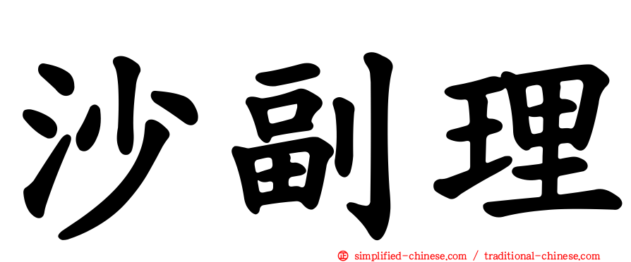 沙副理
