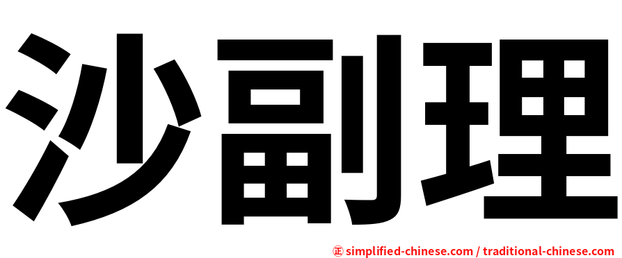 沙副理