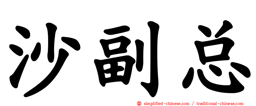 沙副总