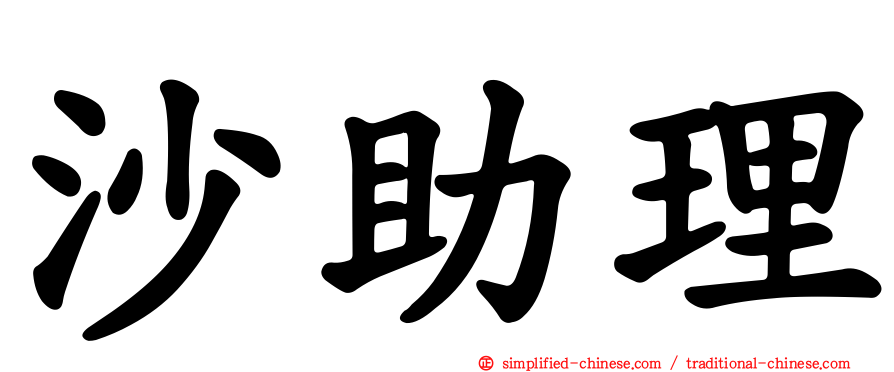 沙助理