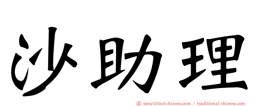 沙助理