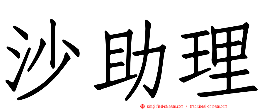 沙助理
