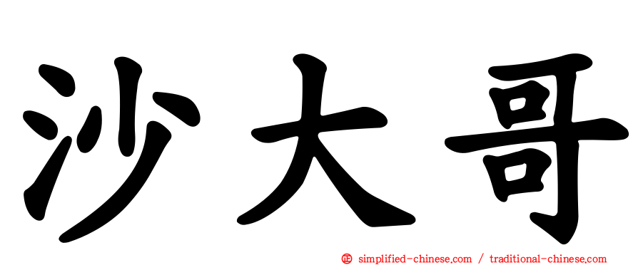 沙大哥
