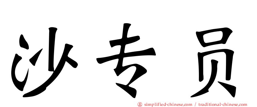 沙专员