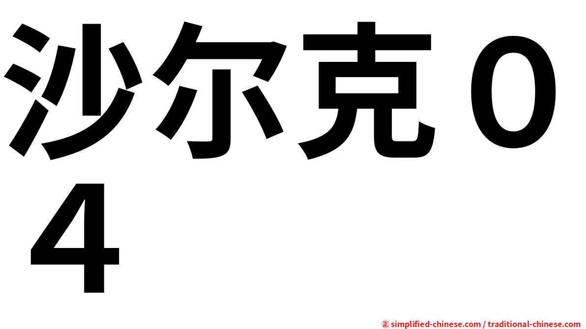 沙尔克０４