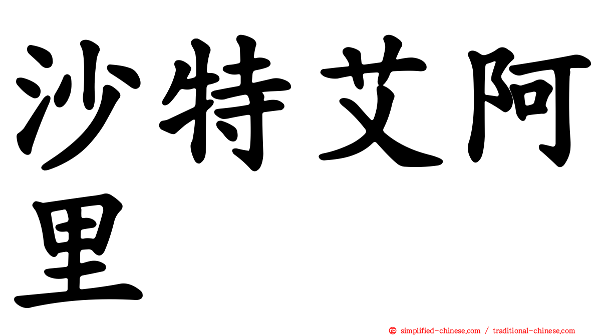 沙特艾阿里