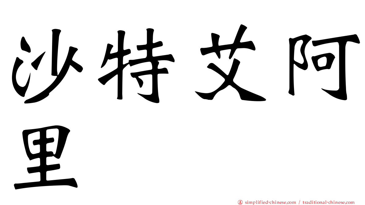 沙特艾阿里
