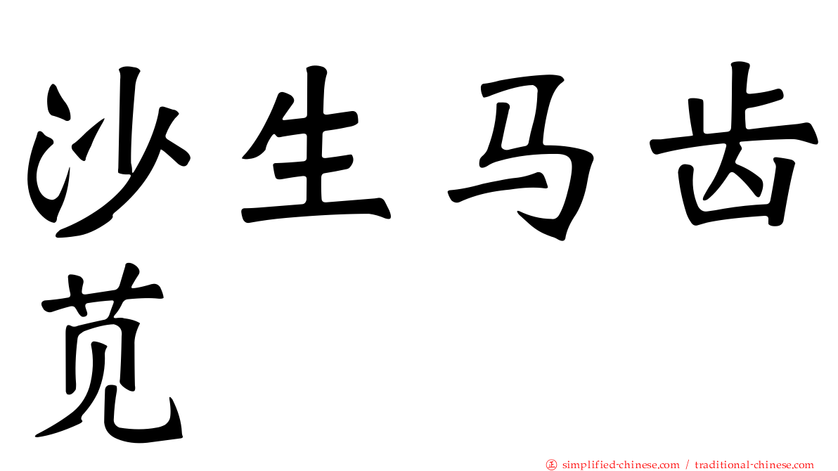 沙生马齿苋