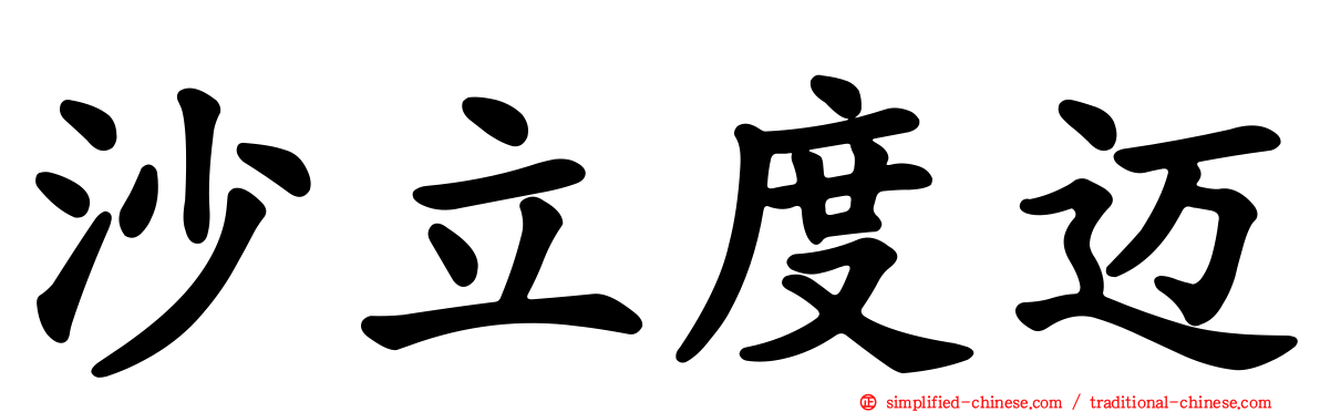 沙立度迈