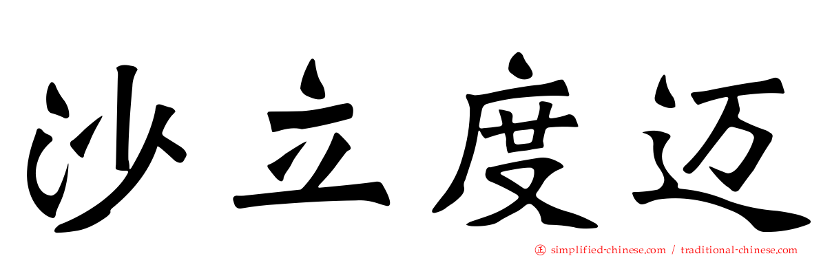 沙立度迈