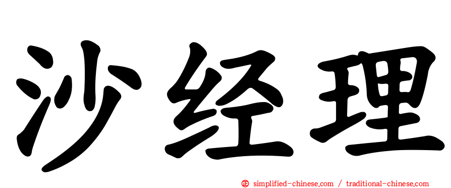 沙经理