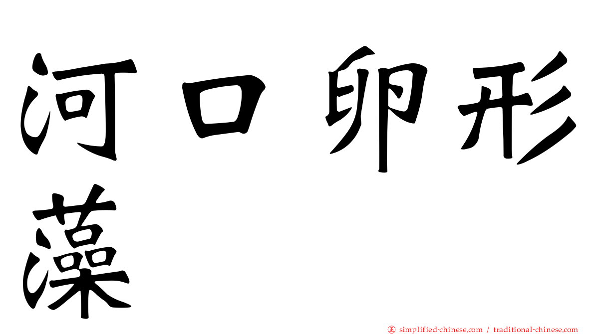 河口卵形藻