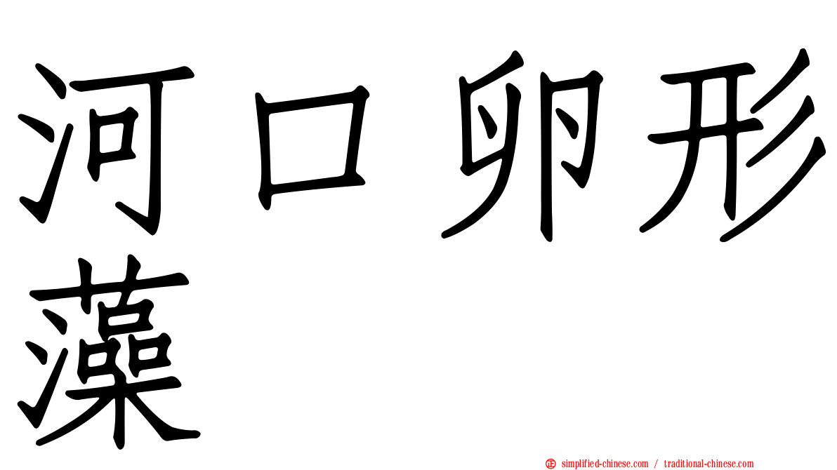 河口卵形藻