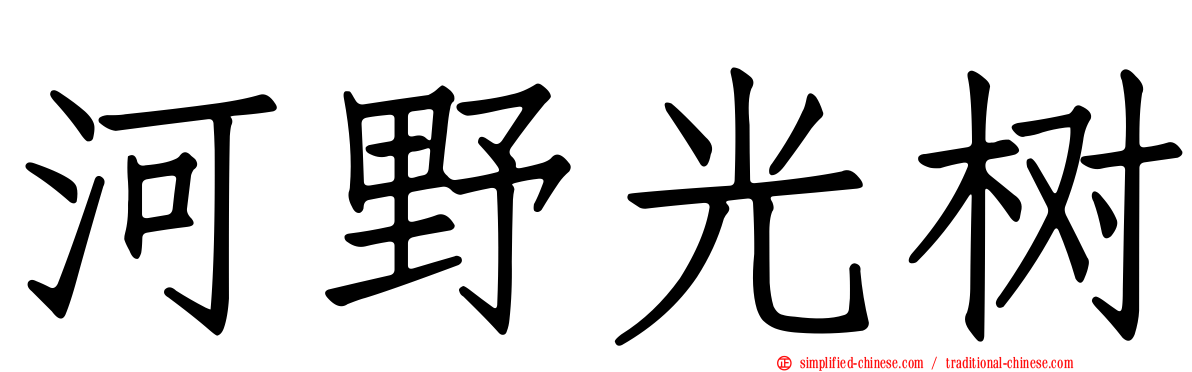 河野光树