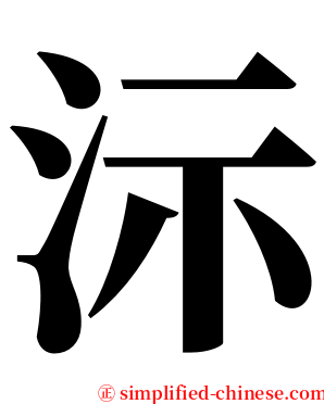 沶 serif font