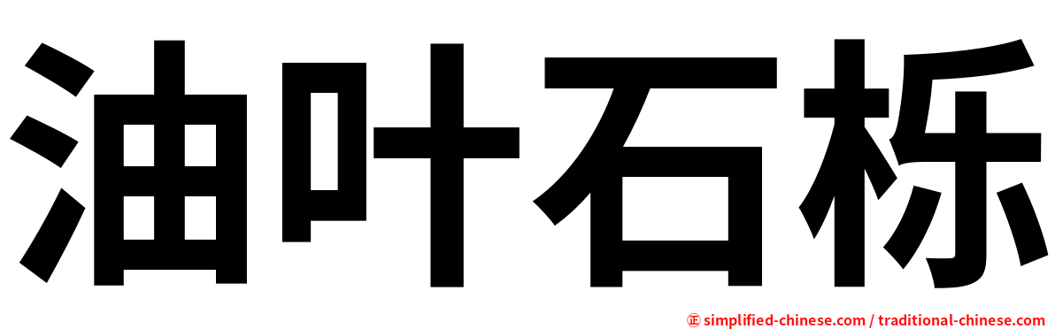 油叶石栎