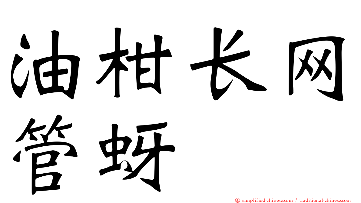 油柑长网管蚜