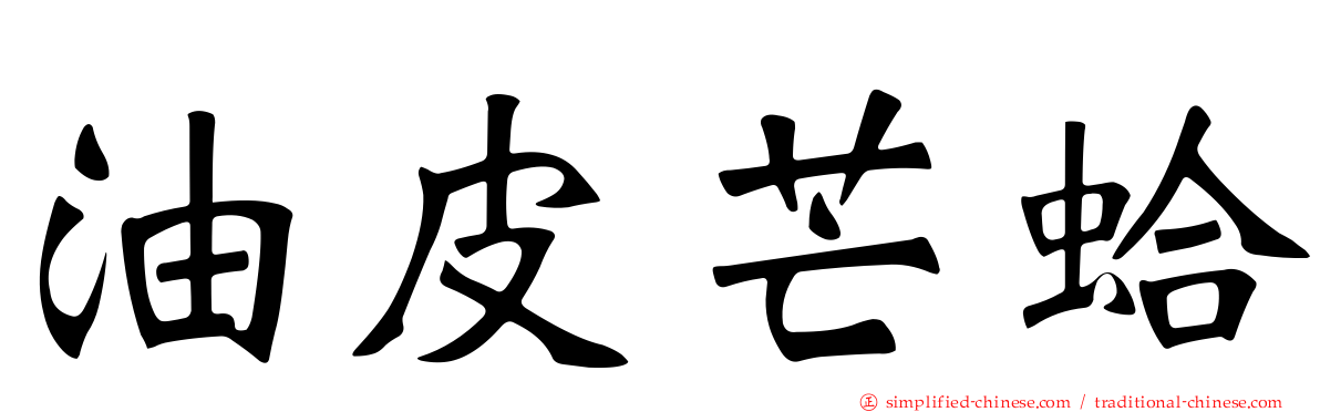 油皮芒蛤