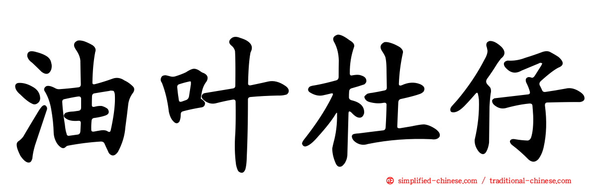 油叶杜仔