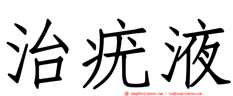 治疣液