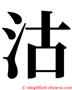 沽 serif font