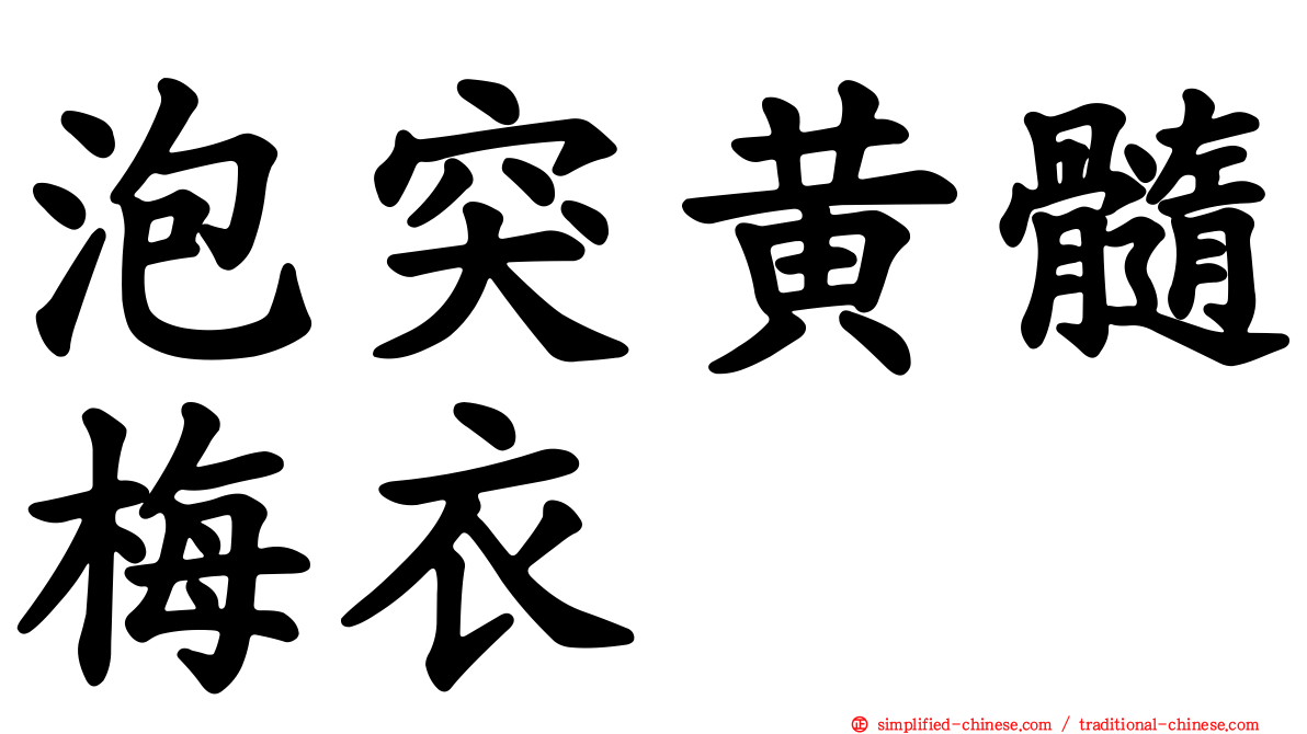 泡突黄髓梅衣