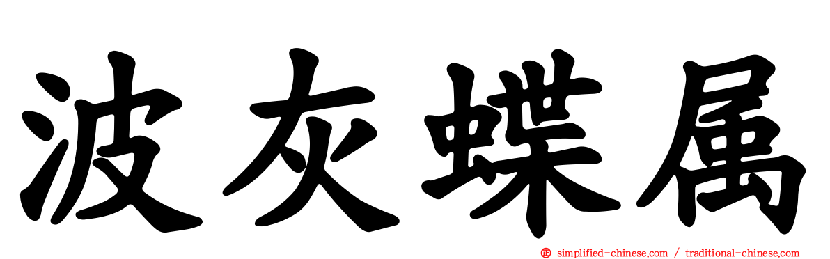 波灰蝶属