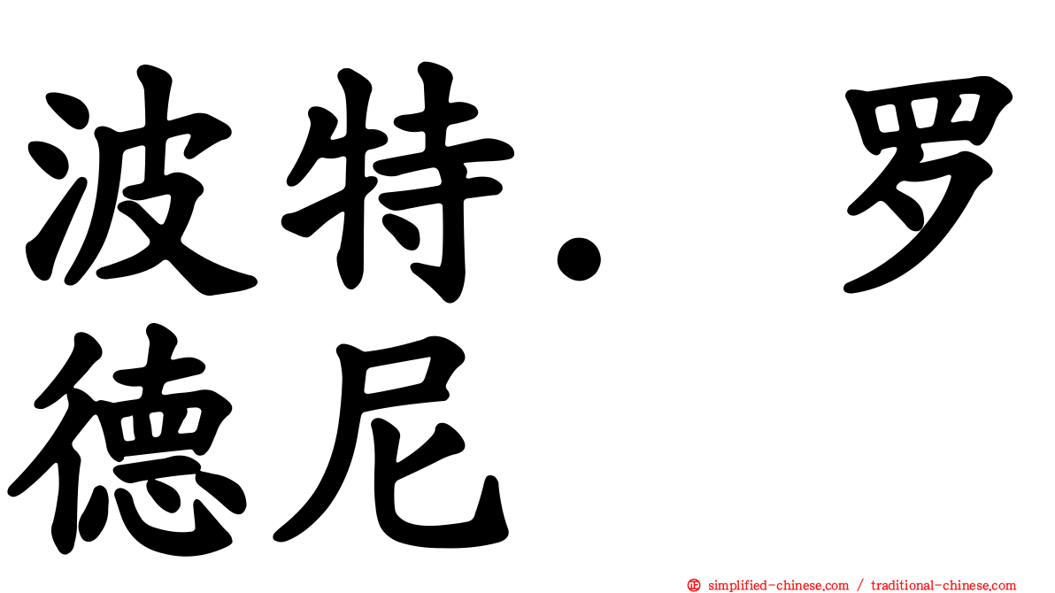波特．罗德尼