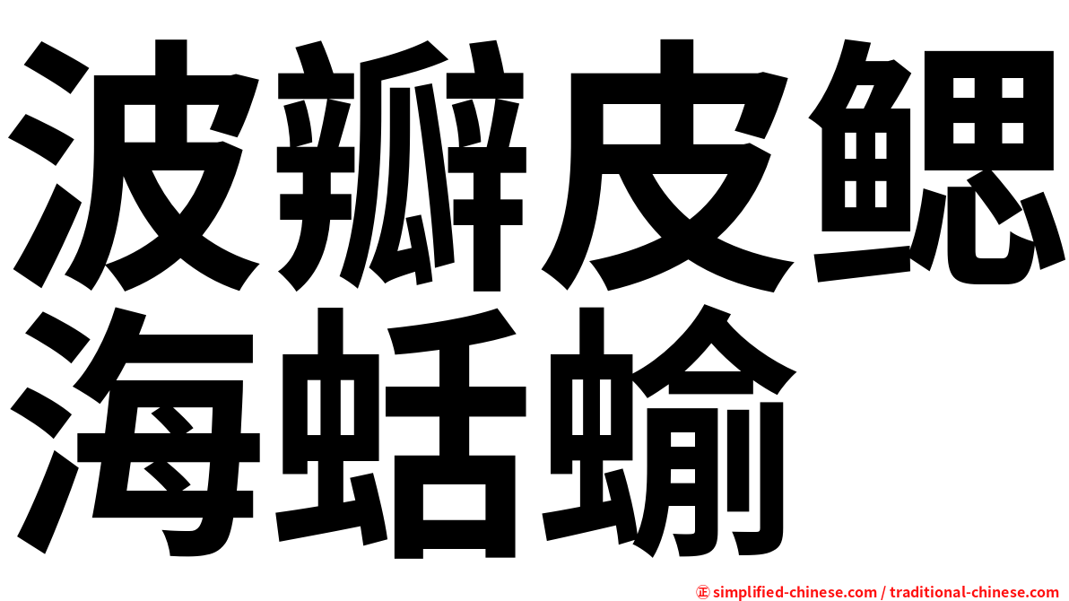 波瓣皮鳃海蛞蝓