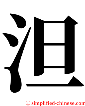 泹 serif font