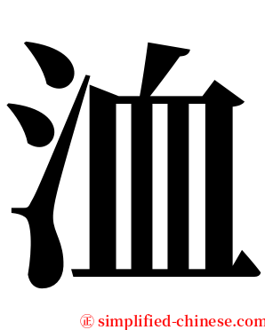 洫 serif font