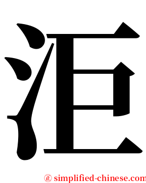 洰 serif font