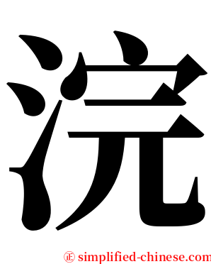 浣 serif font