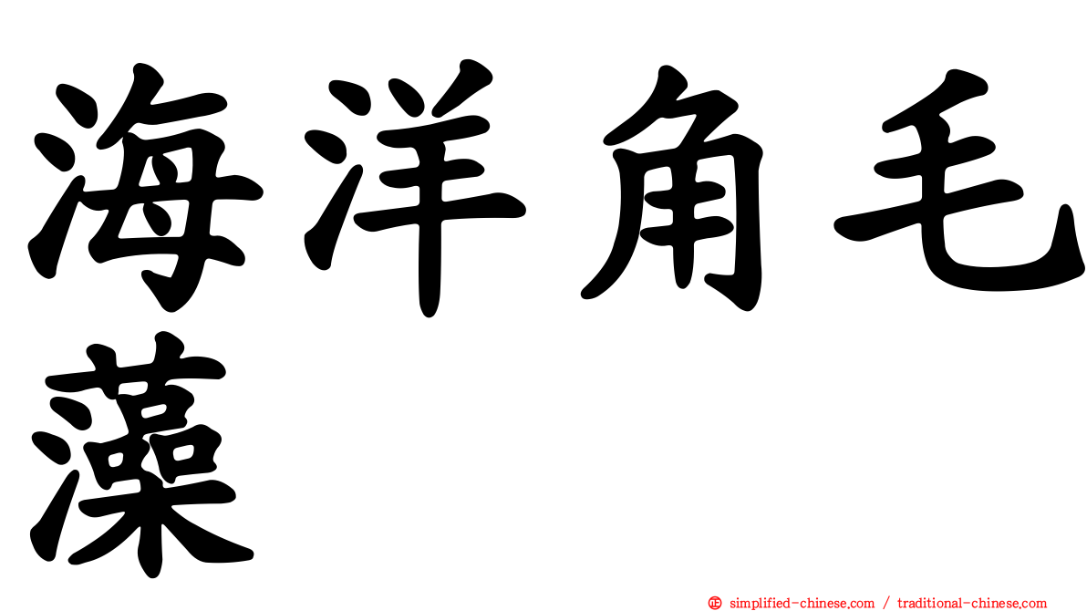 海洋角毛藻