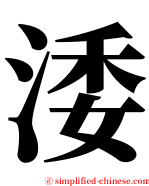 涹 serif font
